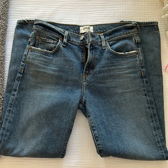 AGOLDE Toni Mid Rise Jeans in Dime size 26 NWOT - Picture 4 of 7